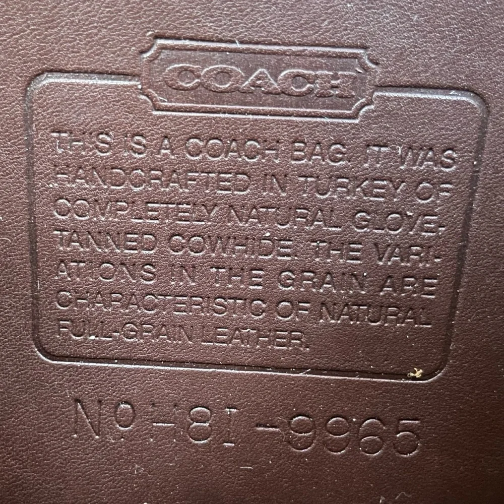 ❤️SOLD❤️Vintage Coach Mahogany Legacy Small Flap 9965 - Picture 7 of 10